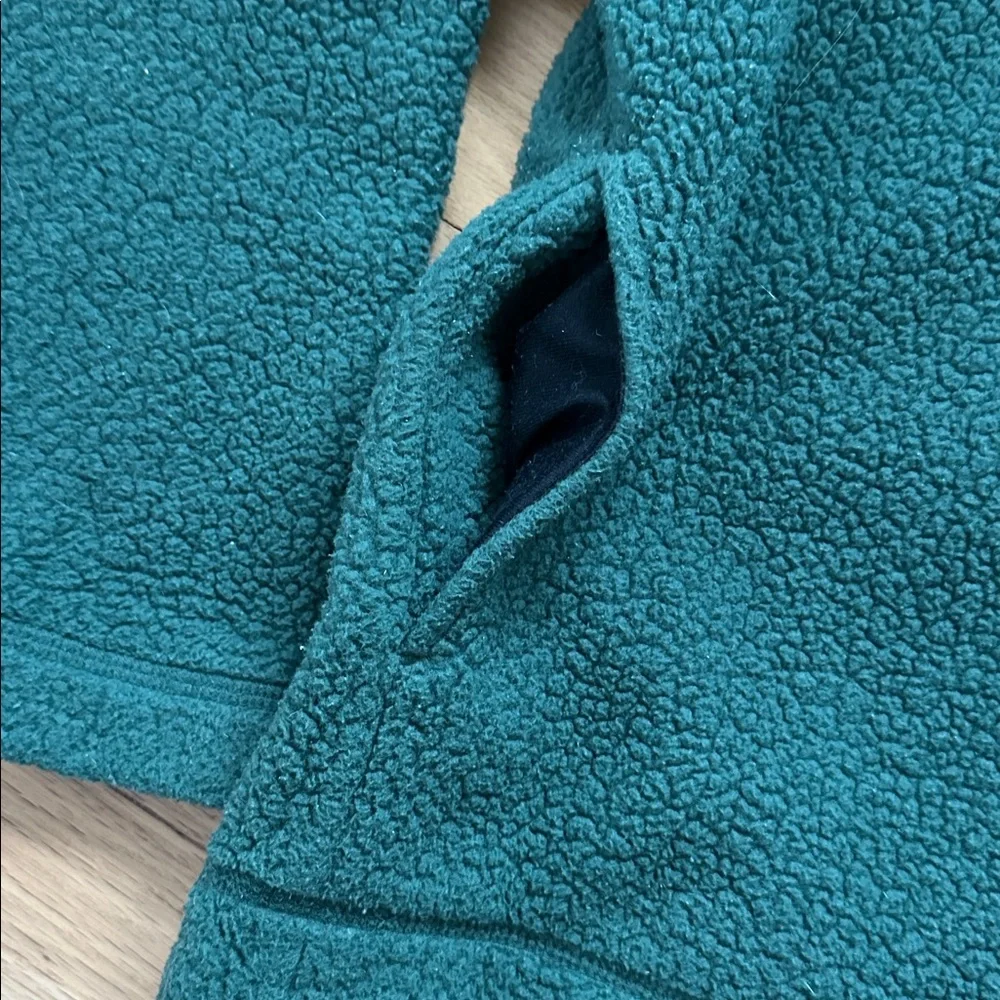 Patagonia vintage 1/2 zip pullover green fleece jacket size XS